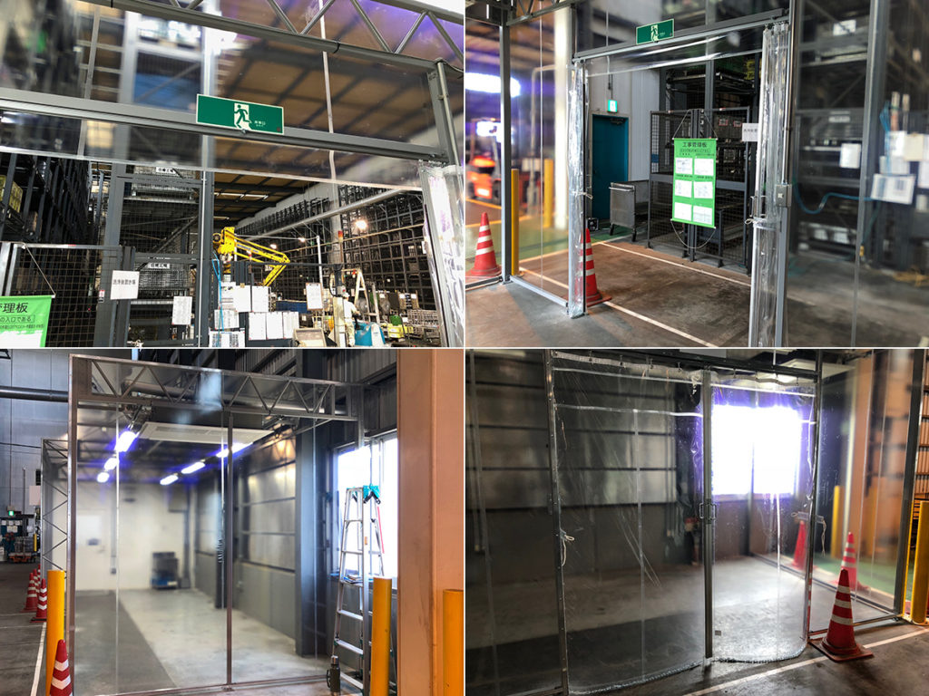 画像:工場内空調ブース